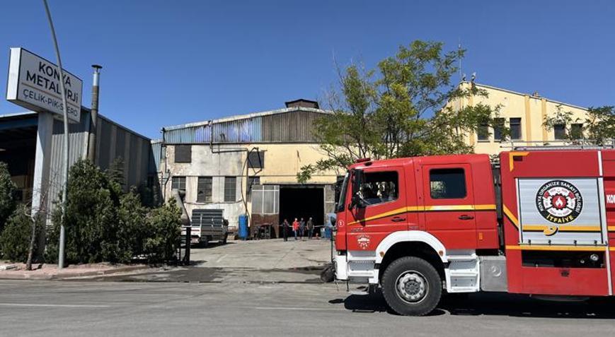 Konyada metal fabrikasında patlama Organize Sanayi Bölgesinde panik yaşandı